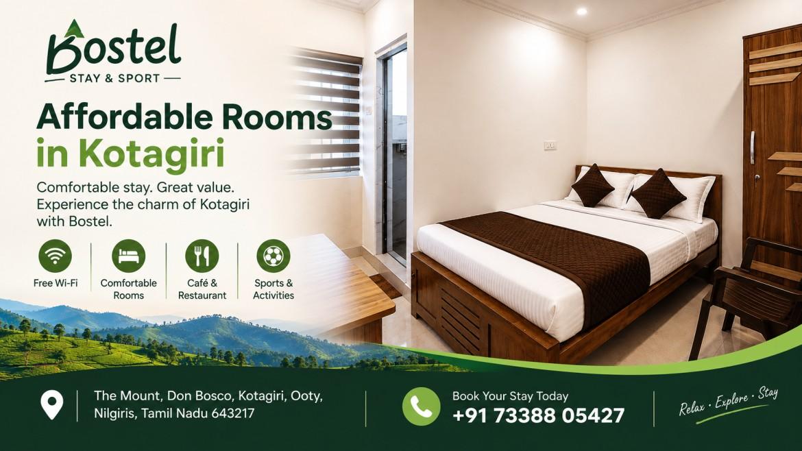 Affordable Rooms in Kotagiri | Bostel